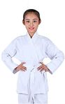 NAMAZU Karate Uniform for Kids and Adult, Lightweight Karate Gi Student Uniform with Belt for Martial Arts training - White