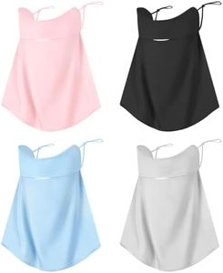 4 Pcs UV Sun Protection Face Mask with Neck Coverage Neck Gaiter Scarf UPF50+ Face Shield Breathable Cooling Design for Summer Outdoor Activities