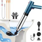 Electric Toilet Plunger Clog Remover: High Pressure Air Drain Blaster Clog Remover - Drain Clog Remover Tool for Bathroom Bathtub Floor Drain Clogged Pipe