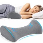 ORTHICO Gel Memory Foam Back Support Pillow for Bed, Orthopedic Pillow for Back Pain, Pregnancy Pillow for Back Pain, Bed Pillow for Back Support, Back Pain Relief, Lumbar Support Pillow for Sleeping