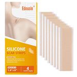 Silicone Scar Sheets 6"×1.6”, Multi-Use Scar Removal Strips, 8 Pcs (4 Month Supply) Scar Removal Silicone Scar Strips, Reusable Scar Tape