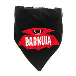 That Dog In Tuxedo Dog Halloween Costume Dog Bandana with Adjustable Dog Collar - Barkula (M-L, Black)