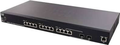 Cisco SX350X-12 Stackable Managed Switch with 12 Ports 10 Gigabit Ethernet (GbE), 10 Ports 10GBase-T Plus 2 x 10G Combo SFP+, Limited Lifetime Protection (SX350X-12-K9-NA)