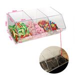 NEW PICK N MIX SWEET ACRYLIC DISPENSER DISPLAY STACKING BIN HOLDER (MEDIUM)