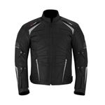 PROFIRST Mens Motorbike jacket Armored Waterproof Motorcycle Jacket Multi Designs Availabe in 7 Colors (MotoWizard BLACK, L)