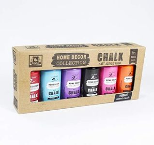 Itsy Bitsy Home Decor Chalk Paint Kit Vibrant 6Pcs X 60Ml Lb