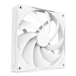 NZXT F140Q, 120mm Quiet Airflow PC Case Fan, Intake or Exhaust, Chamfered Frame for Concentrated Air, Fluid Dynamic Bearings, Low Noise, PWM Control, White