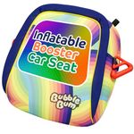 Bubblebum Inflatable Booster Car Seat - Travel Booster Seat - Portable Car Booster Seat - Booster Seat for Car - Slim Foldable Narrow Design Car Seat - Perfect for Kids 4-11yrs Old - Rainbow
