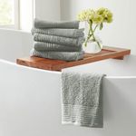 Green Hand Towels - 100% Featherspun Cotton 6 Pack 26x16 Hand Towel Set - Ultra-Soft, Lightweight, & Quick-Drying Towels for Bathroom Decor (Desert Sage Green)