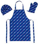 The Northwest Company NFL Buffalo Bills 3-Piece Apron, Oven Mitt and Chef Hat Set, One Size, Team Colors