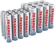 Tenergy Premium High Capacity NiMH Rechargeable Battery Combo, 12xAA and 12xAAA Rechargeable Batteries, 24 Pack