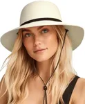 Womens Wide Brim Sun Hat with Wind 