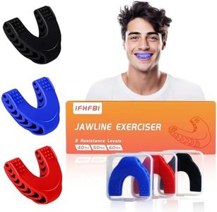 3PCS Jaw Exerciser for Men and Women, 3 Resistance Levels Silicone Jawline Shaper,Face Slimming Tools for Beginner Intermediate Advanced User,Tighten and Strengthen
