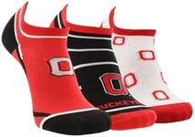 TCK Ohio State Buckeyes No Show Socks Full Field 3 Pack (Medium)