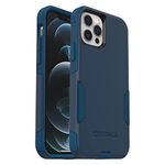 Otterbox iPhone 12 & iPhone 12 Pro Commuter Series Case - Bespoke Way (Blazer Blue/Stormy SEAS Blue), Slim & Tough, Pocket-Friendly, with Port Protection