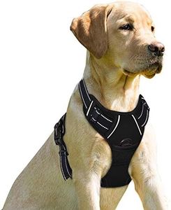 BARKBAY No Pull Dog Harness Front Clip Heavy Duty Reflective Easy Control Handle for Large Dog Warking