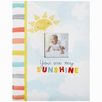 C.R. Gibson B2-24545 You are My Sunshine Gender Neutral Baby Memory Book, 8.8" W x 11.2" L with 64 Pages, Multicolor