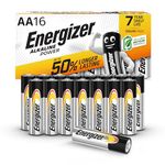 Energizer AA Batteries, Alkaline Power, 16 Pack, Double A Battery Pack - Amazon Exclusive (Packaging may vary)