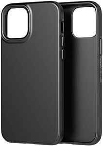 tech21 Evo Slim Phone Case for Apple iPhone 12 and 12 Pro 5G with 8 ft. Drop Protection, Charcoal Black