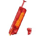 Ludex Airsoft BB Speed Loader for 6mm bb Pellets 100 Rounds Capacity Airsoft Magazine Loader, Airsoft Accessories Fast Quick Speed Reloader with Adapter (Red)