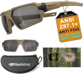 HTS HUNTERSKY Q37 anti fog polarized Tactical hunting Shooting sunglasses Military Grade Ballistic Impact Protection eye pro, Golf Motorcycle riding running driving Range outdoors