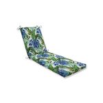 Pillow Perfect Outdoor/Indoor Soleil Blue/Green Chaise Lounge Cushion 80x23x3