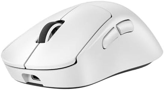 Logitech G PRO X Superlight 2 DEX Wireless Gaming Mouse, 60g pro-Grade Right-Handed Mouse with 5 programmable Buttons, USB-C Charging, 44k DPI Sensor, up to 8 kHz Polling for PC/Mac - White