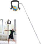 TOXYMHO Volleyball Spike Training Aid, Adjustable 41.3-72.4 Inch Practice Tool with Question Mark Hook, Professional Training Equipment