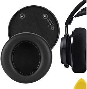 Geekria QuickFit - Almohadillas de Repuesto de Cuero proteico para Philips Audio Fidelio X2HR, X1 Almohadillas para Auriculares, Piezas de reparación de Almohadillas para Auriculares (Negro)