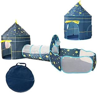 Benebomo Children Play Tent and Tunnel,Stars 3 in 1 Kids Play Tent,Toddlers Tunnel Playhouse Ball Pit,Garden Playhouse Tent for Boys Girls Indoor/Outdoor,with Carrying bag