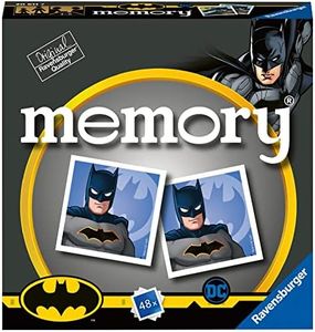 Ravensburger Italy Batman Memory in Formato Pocket, 15x15 cm, Gioco, 24 Coppie in Cartone, 48 Carte, per Bambini a Partire da 4 Anni, da 2 a 8 Giocatori, Multicolore, 20611 7