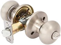 Master Lock Keyed Entry Door Lock, Biscuit Style Knob, Satin Nickel, BCO0115