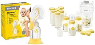 Medela New Harmony Manual Breast Pump and Breastfeeding Gift Set Bundle