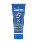 Coppertone Sport Sunscreen Lotion Spf 30, Sweat and water Resistant Body Lotion for Sun Protection, Travel Size Face Sunscreen for Active Adults, 88 ml.