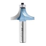 Carbide Tipped Corner Round Corner Rounding Router Bit Double Flute Solid Surface Lower Ball Radius Bearing Guide Router Bit Woodworking Tools (5/8"Radius-1/2"Shank, 1/2"Shank)