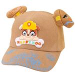 Mallexo 3D Cute Cartoon Baseball Cap for Kids Boys and Girls 2-12 years Hat for Kids Paw Pup Buddies Rescue Team Caps Patrol Toys Cap for Baby Birthday Gifts (Brown, Pups)