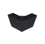 Uniquella Heavy Duty L Shape Unbreakable Plastic Corner Sofa Leg Height Increase Sofa & Furniture's Leg 3 Inch Height Pack of 4, Piece Screw Include