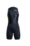 ZONE3 Women's Activate+ Sleeveless Tri Suit – Performance Triathlon One-Piece for Multisport Training and Racing