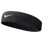 Nike Men's Swoosh Headband, Black/White - One Size