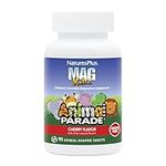 NaturesPlus Animal Parade Source of Life Sugar-Free MagKidz Children's Magnesium Supplement - Natural Cherry Flavor - 90 Chewable Tablets - Bone & Muscle Health Support - Gluten-Free - 45 Servings