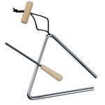 6 Inch Musical Triangle Instrument, Steel Triangle Percussion Bell With Striker