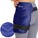 REVIX Hip Ice Pack Wrap for Bursitis Pain Relief Reusable Cold Pack for Hip Replacement, Soft Plush Lined Cold Compress for Injuries to Shoulder Back Hip Thigh and Knee, navy