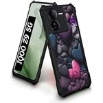 COBERTA Back Cover for iQOO Z9 5G Back Cover Case - Dark Color Hearts Confetti Love PT99 D16005