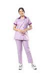 UNIFORM CRAFT Women's Polyester and Cotton Twill Nurse Uniform, Violet (S)