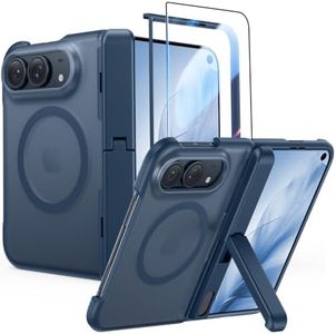 FNTCASE for iPhone Duo Case: with Kickstand Hinge Protection Shockproof