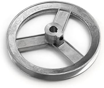 Terre Products, Heavy Duty 6" V-Groove Drive Pulley, Precision 1/2" Bore, Robust Z3A Zinc Alloy Die Cast Pulley