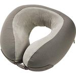 Go Travel Super Supportive & Ergonomic Memory Foam Dreamer Travel Neck Pillow (Grey)