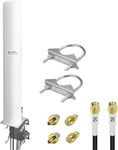 Maswell 4G LTE 5G Antenna Outdoor, 600-7000MHz 2X2 MIMO External Antenna, Up to 4.5 dBi, Cross-Polarized Omnidirectional for 4G/5G Routers & Gateways for T-Mobile Home Internet, Verizon, AT&T