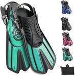 Diving fins Snorkeling Gear for Adults Snorkel fins ，Swim fins Open, Adjustable, Men, Women, Children, Swim Flippers