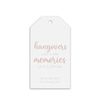 PMPrinted Hangover Kit Gift Tags, Personalised - Rose Gold Effect Perfect For: Wedding Favours, Baby Shower, Bridal Shower, Birthday Or Special Event - Sold In Packs Of 10